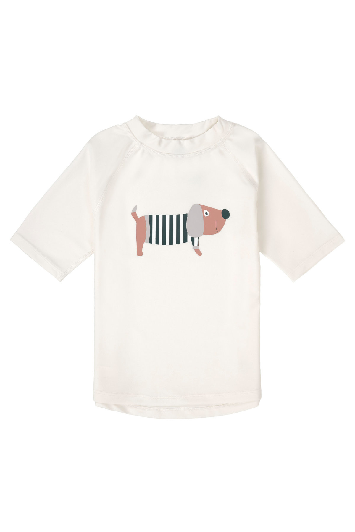 UV Short Sleeve Rashguard "Beach Dog" | Sea Salt