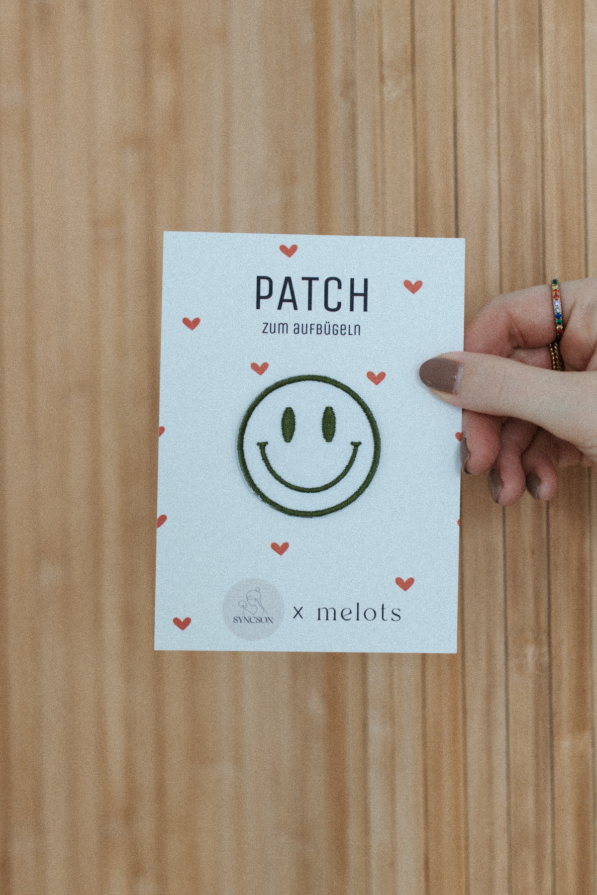 Patch "Smiley" zum Aufbügeln