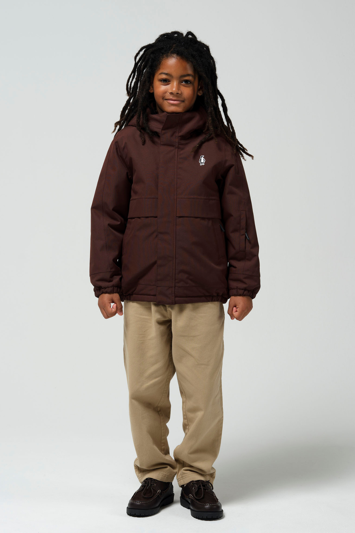 Wasserdichte Winterjacke "Smooth Lion" | Chocolate Fondant