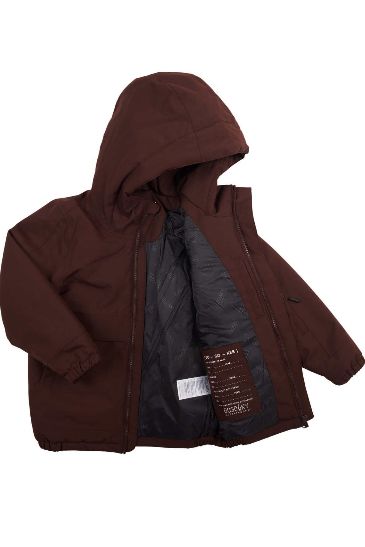 Wasserdichte Winterjacke "Smooth Lion" | Chocolate Fondant