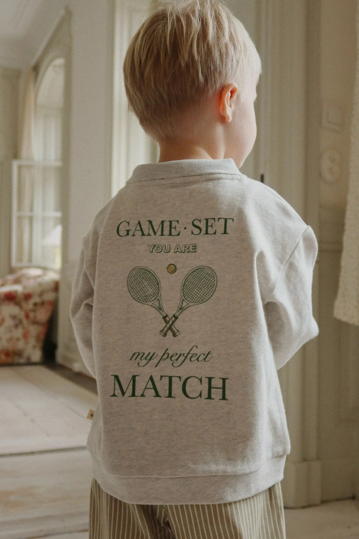 Polo Langarmshirt "Spotty" | OFF WHITE MELANGE