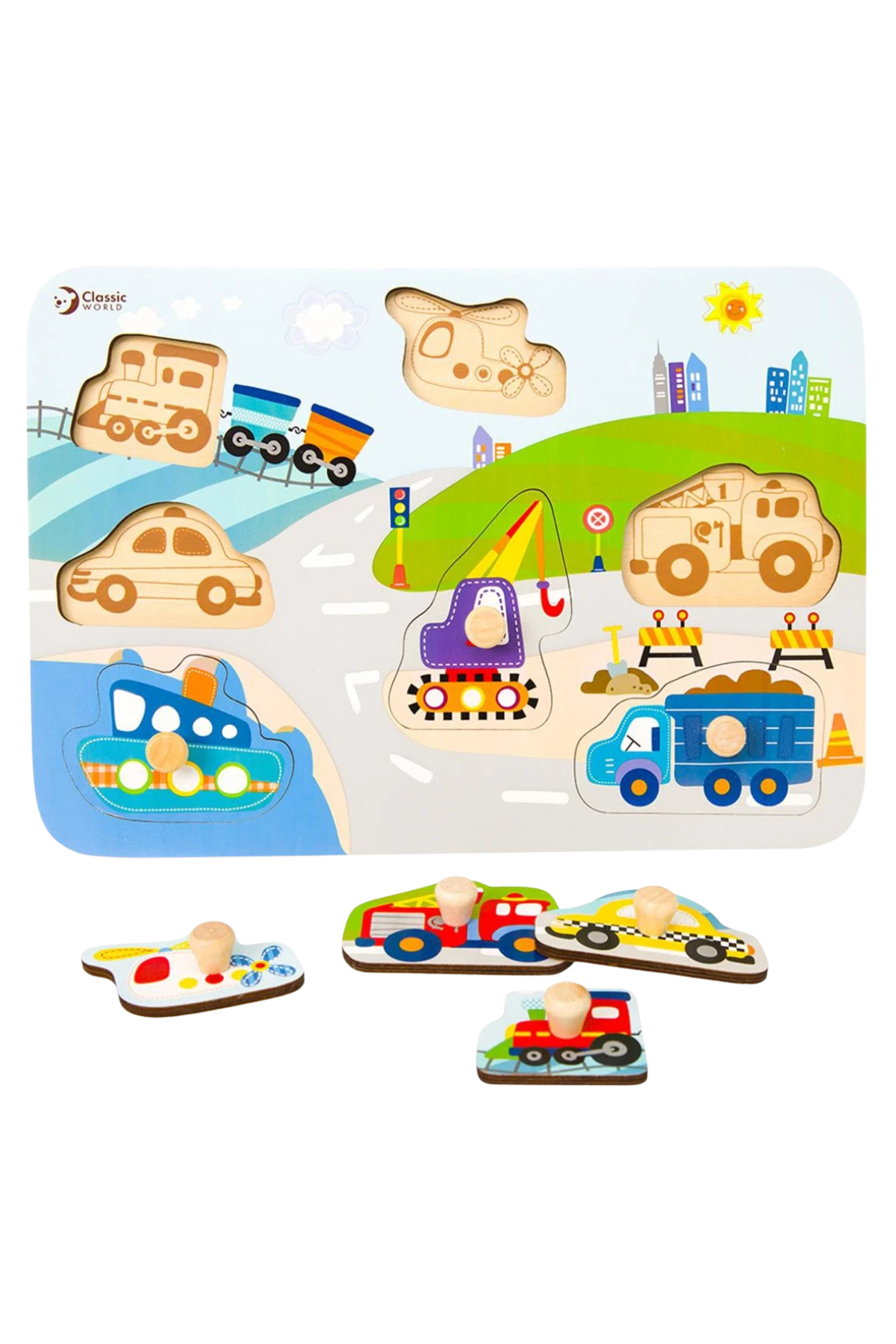 Steckpuzzle "Fahrzeuge"