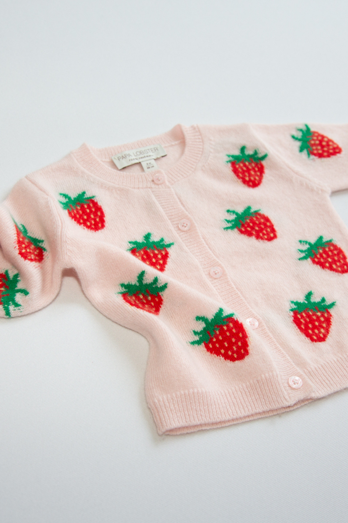 Cardigan "Strawberry" aus Kaschmir | Rosé
