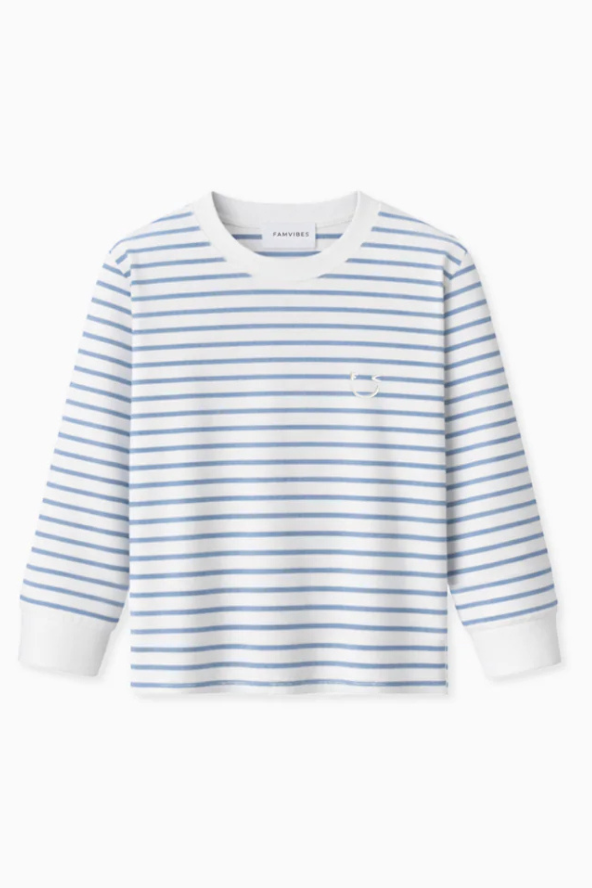 Gestreiftes Longsleeve Kids | white/blue