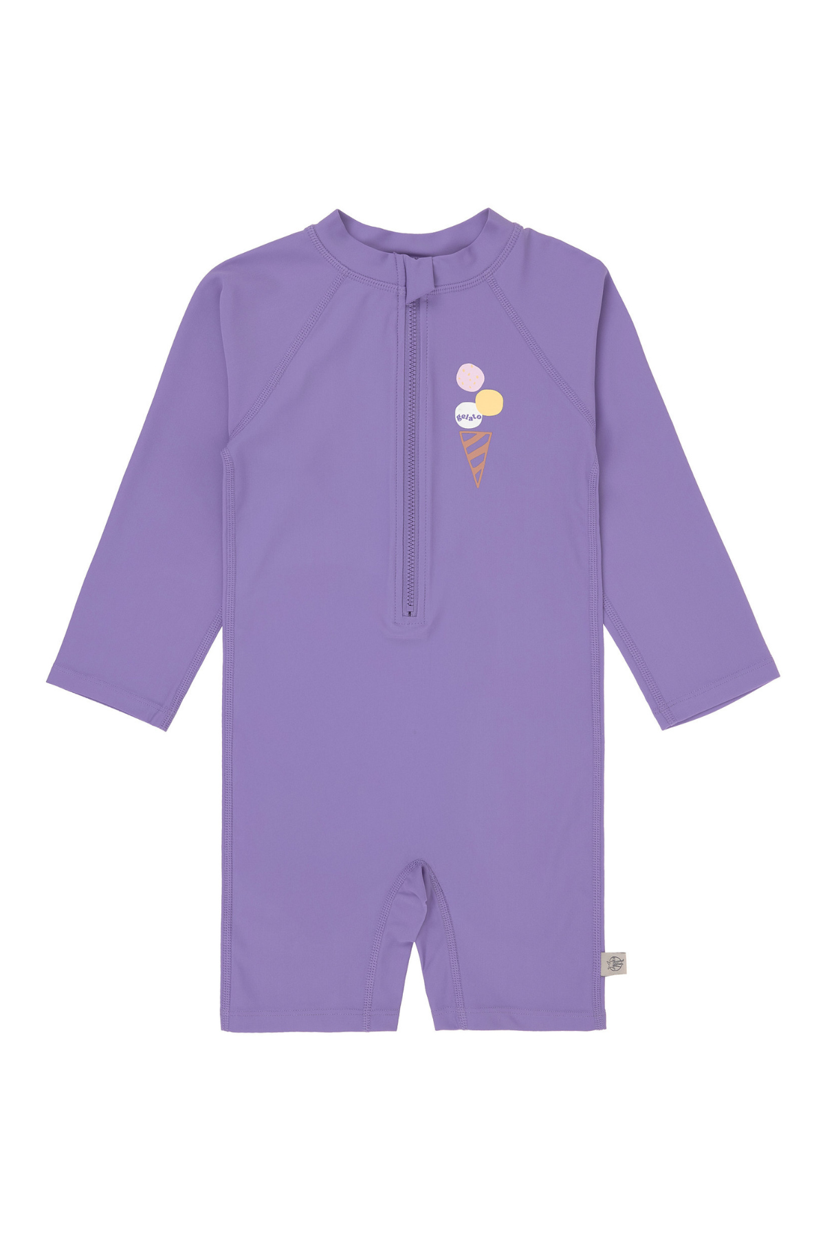 Longsleeve Sunsuit mit UV-Schutz 60 "Ice Cream" | Purple
