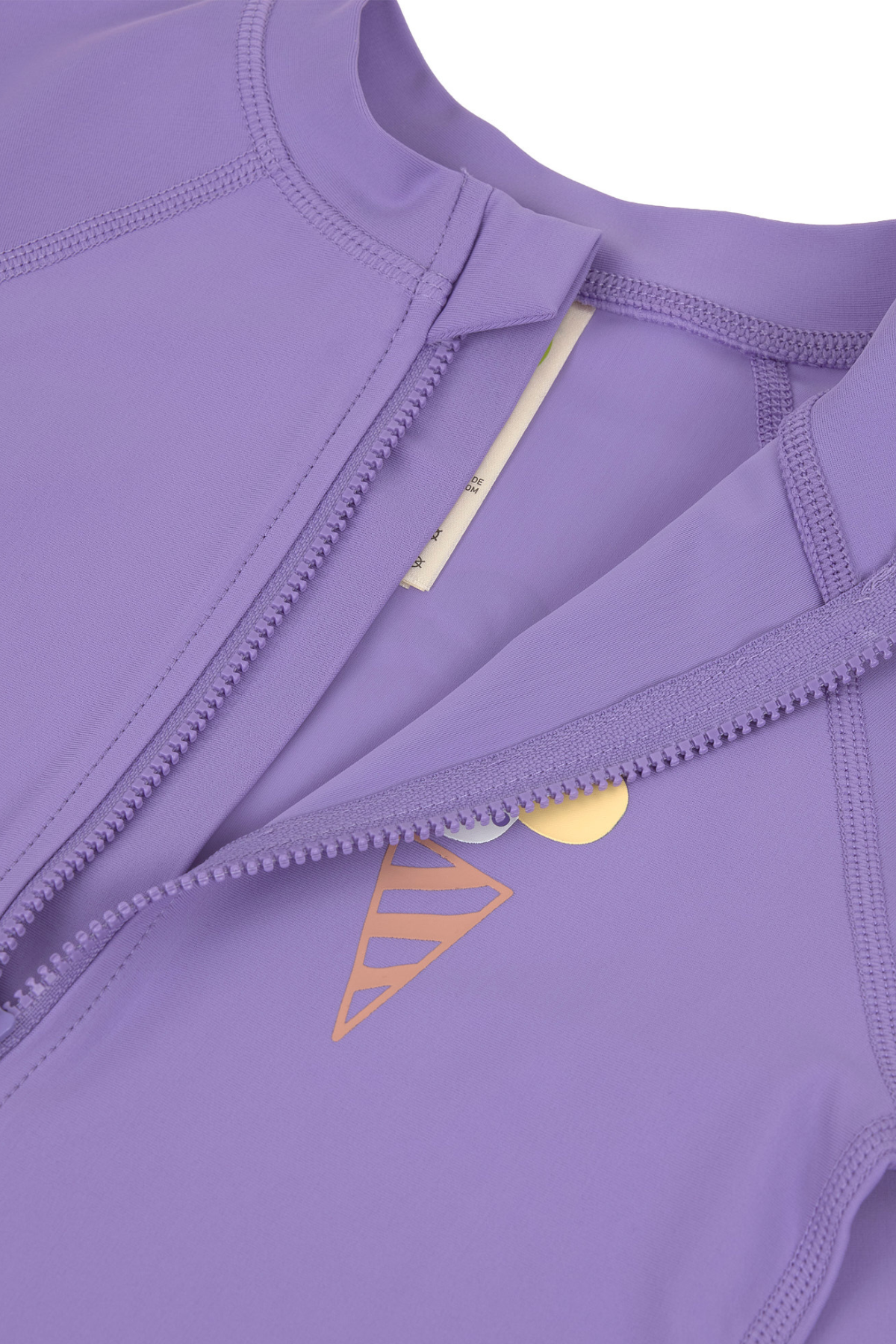 UV Anzug Baby langarm – Purple mit „Gelato“ Print, UV Schutz 60