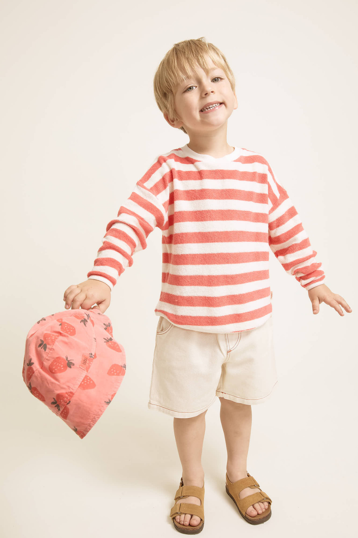 Gestreiftes Sweatshirt aus Bio-Baumwolle