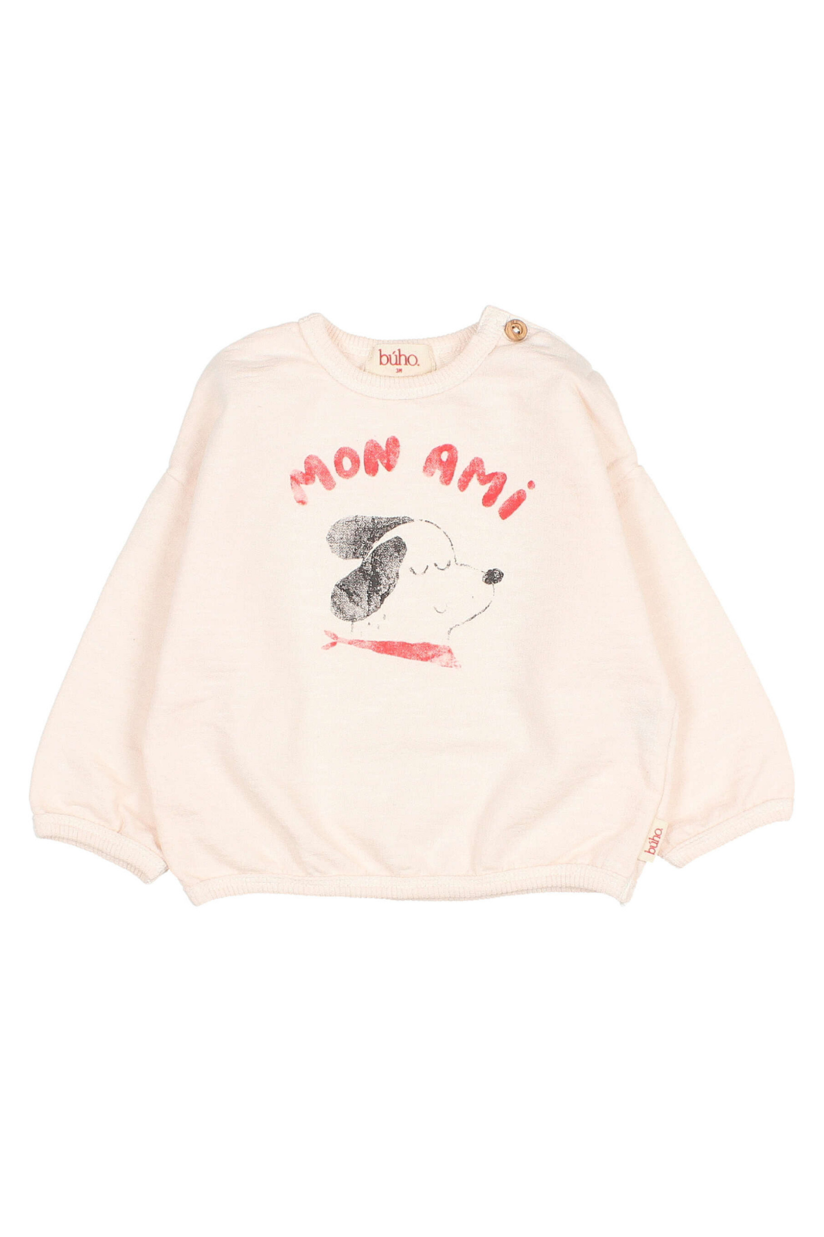 Sweatshirt "Mon Ami" | Cream Pink
