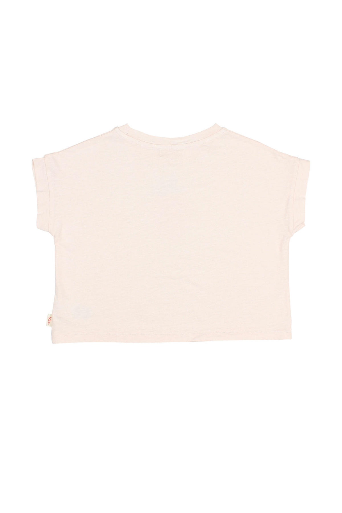 T-Shirt aus Bio-Baumwolle mit Erdbeer-Print | Cream Pink