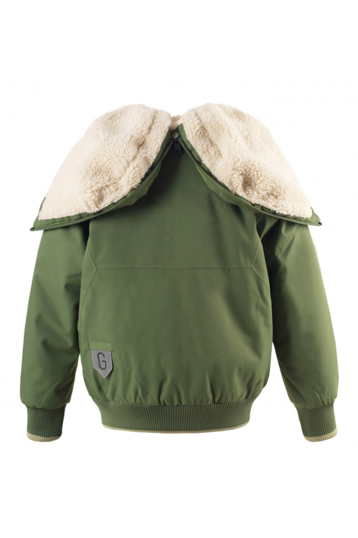 Wasserdichte Jacke "Tiger Feet" mit Teddy-Futter | sky captain blue