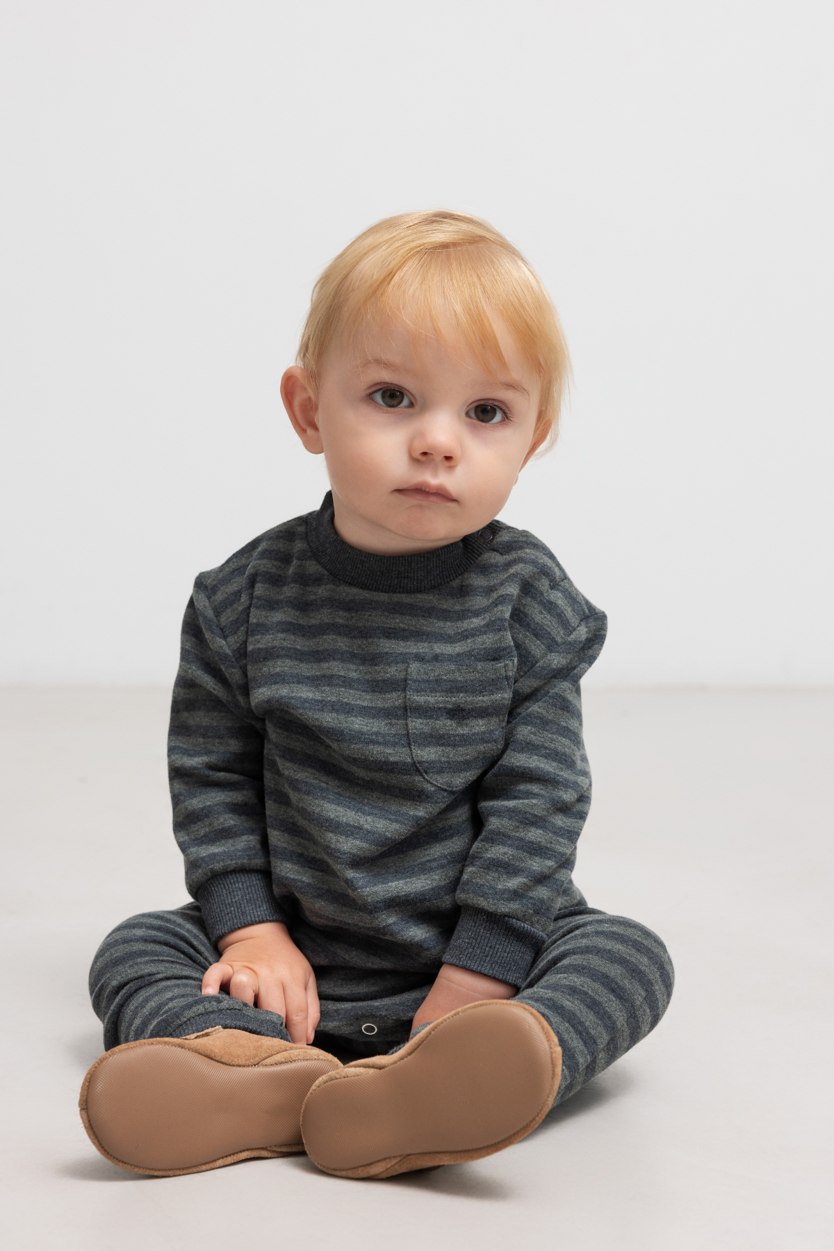 Baby Sweatshirt "Tammas B" | Forest Stripe
