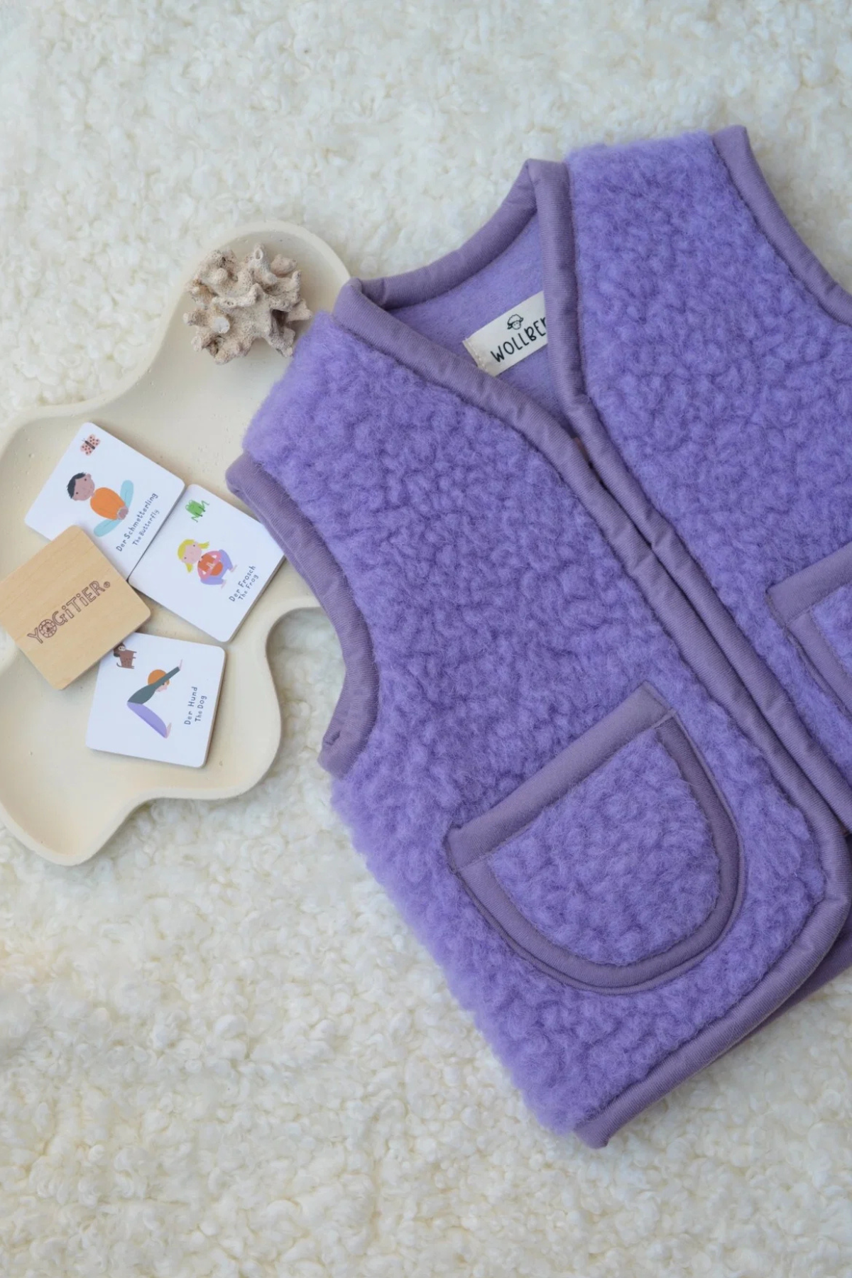 Wollweste "Teddy" | Lila