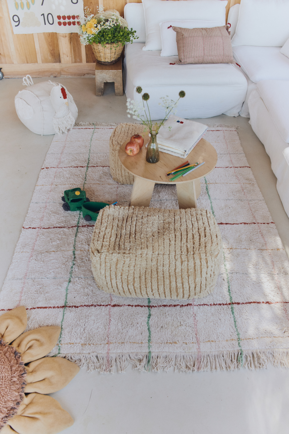 Waschbarer Teppich "Growing up on a farm"