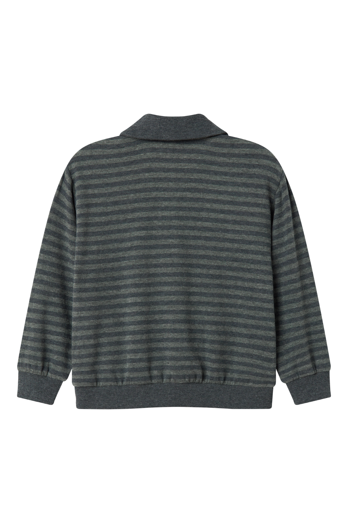 Polo-Sweatshirt "Thanos Polo" | Forest Stripe