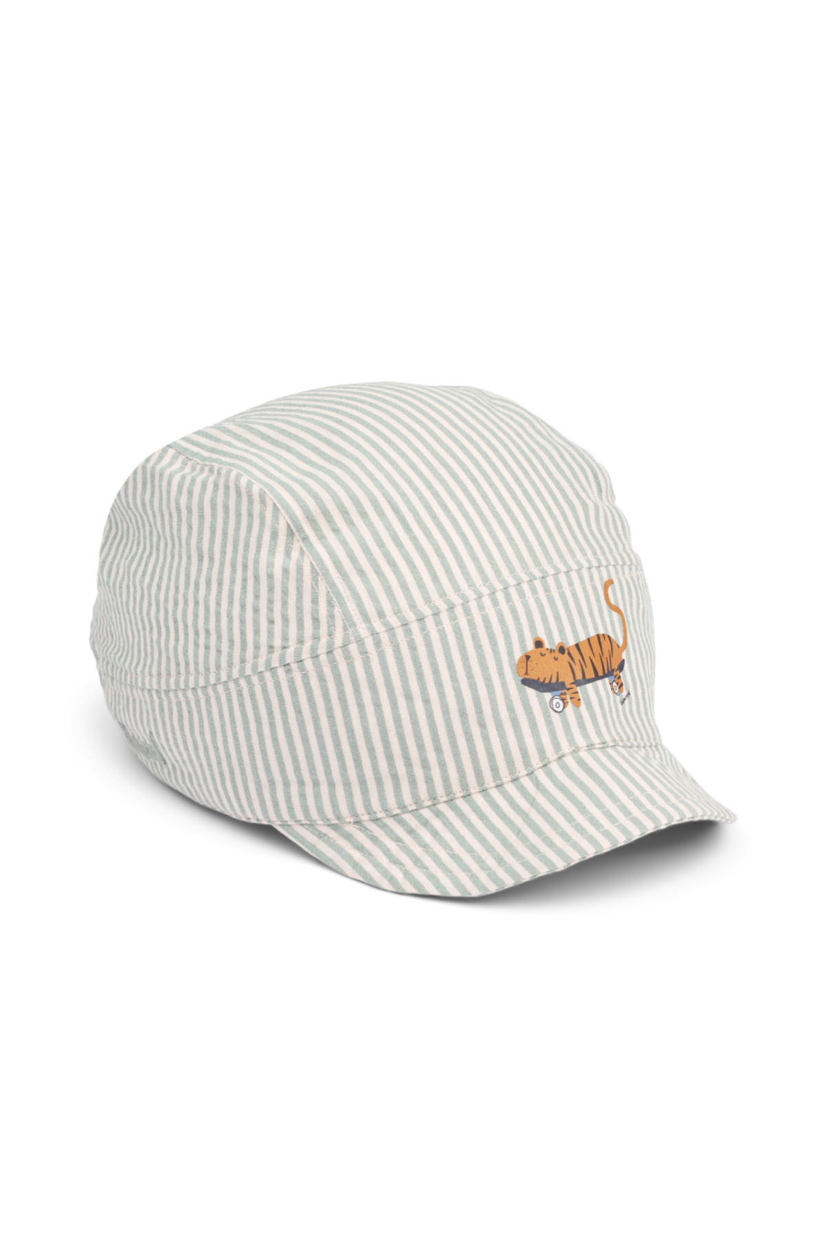 Cap aus Seersucker-Baumwolle "Theon"