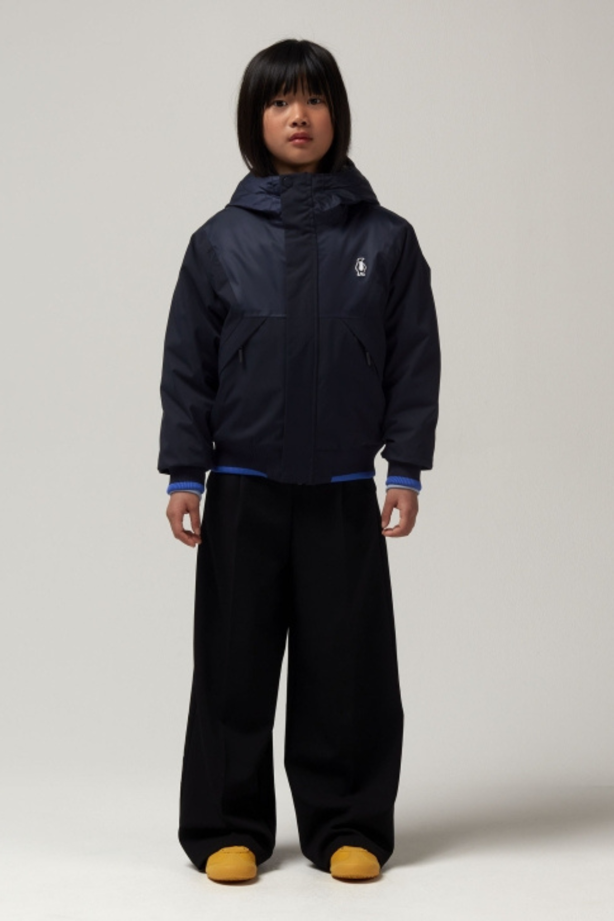 Wasserdichte Jacke "Tiger Feet" mit Teddy-Futter | sky captain blue