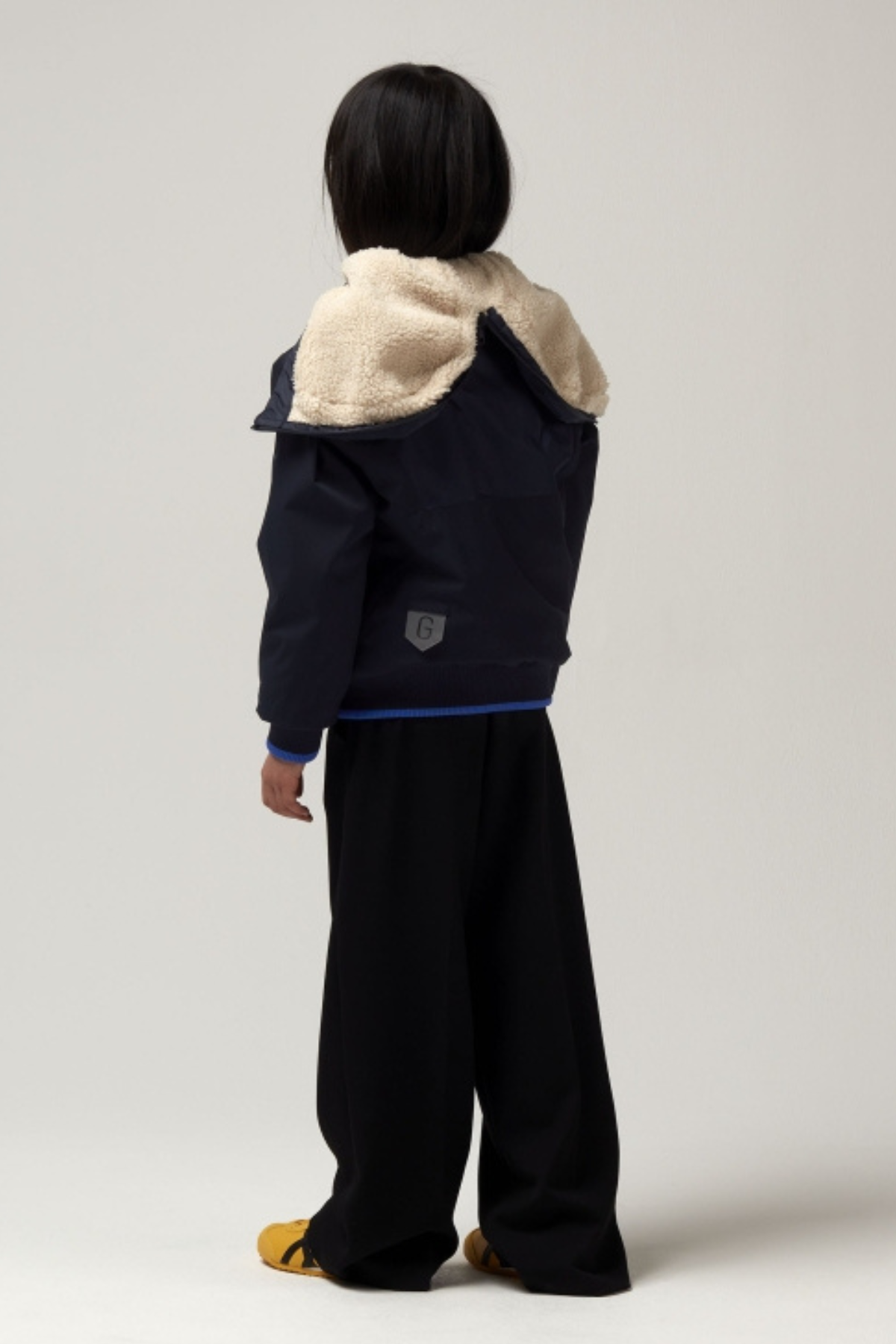 Wasserdichte Jacke "Tiger Feet" mit Teddy-Futter | sky captain blue