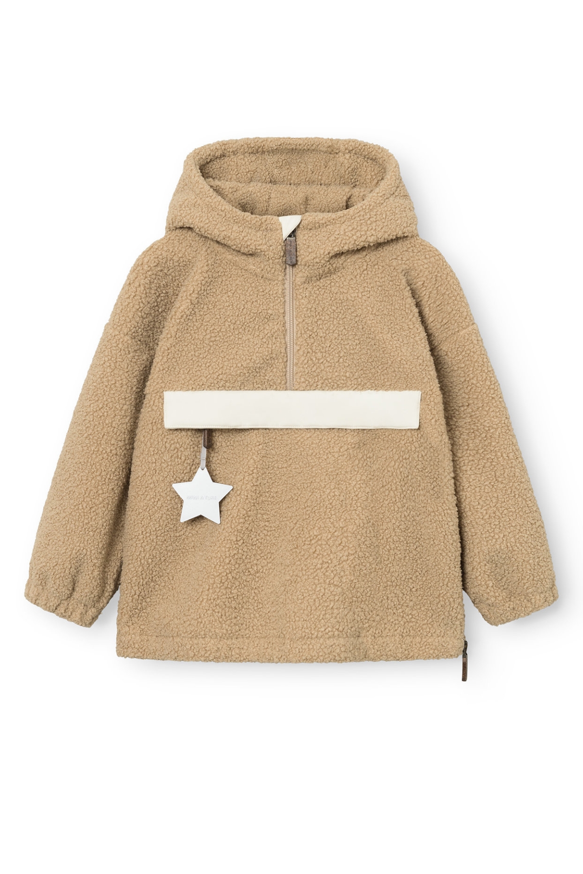 Übergangsjacke aus Teddyfleece "MATARMAN" wasserdicht 8.000mm Wassersäule | Travertine beige