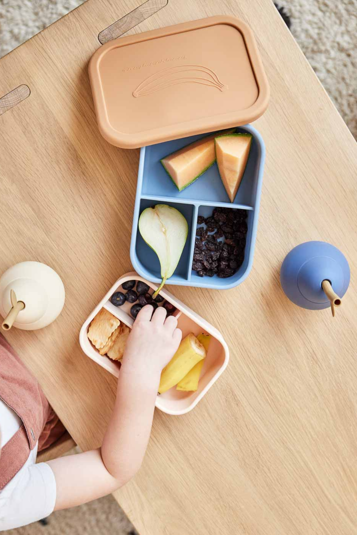 Trinkbecher Birne mit Strohhalm | verschiedene Farben