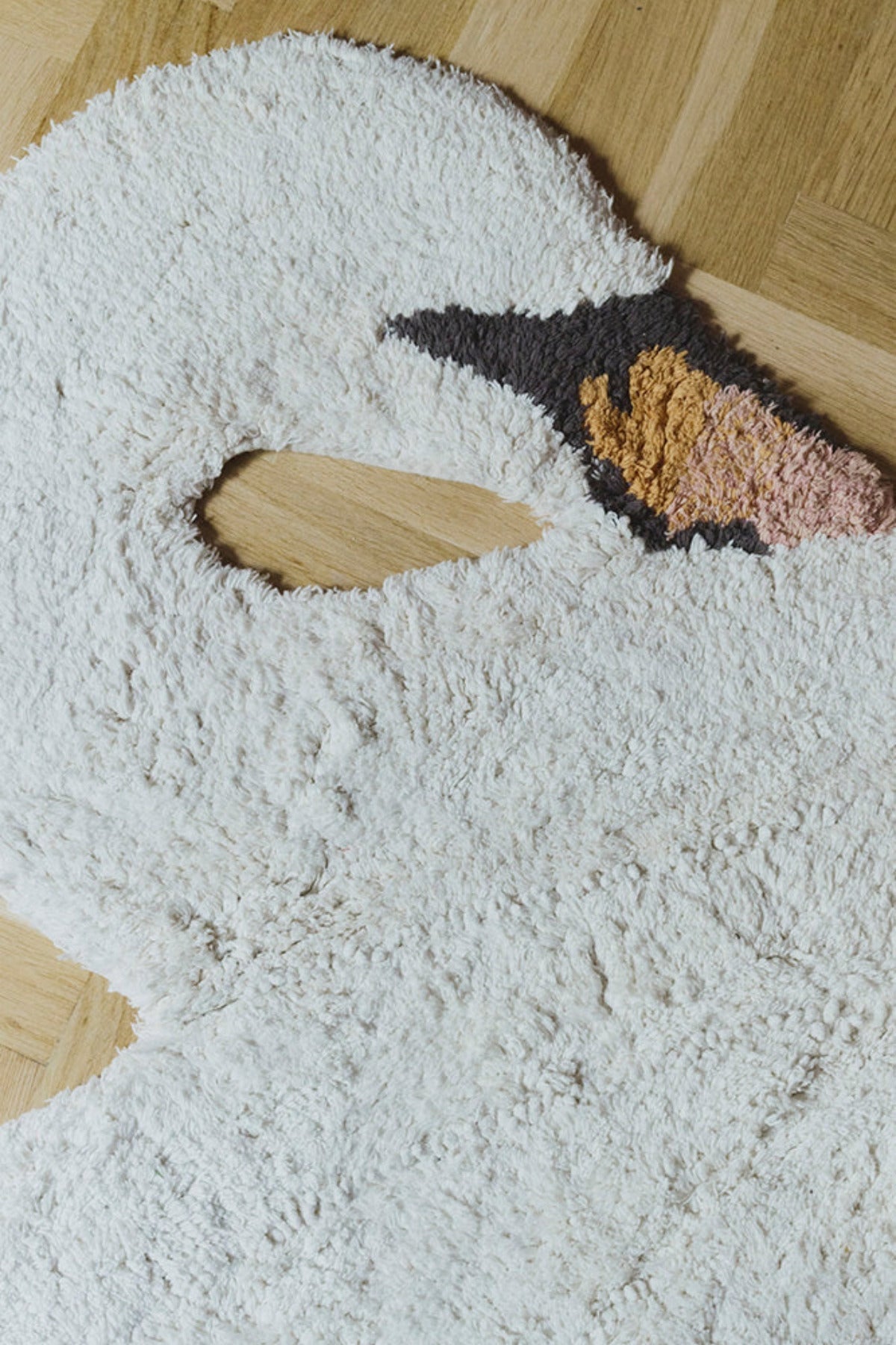 Waschbarer Teppich Swan Detail