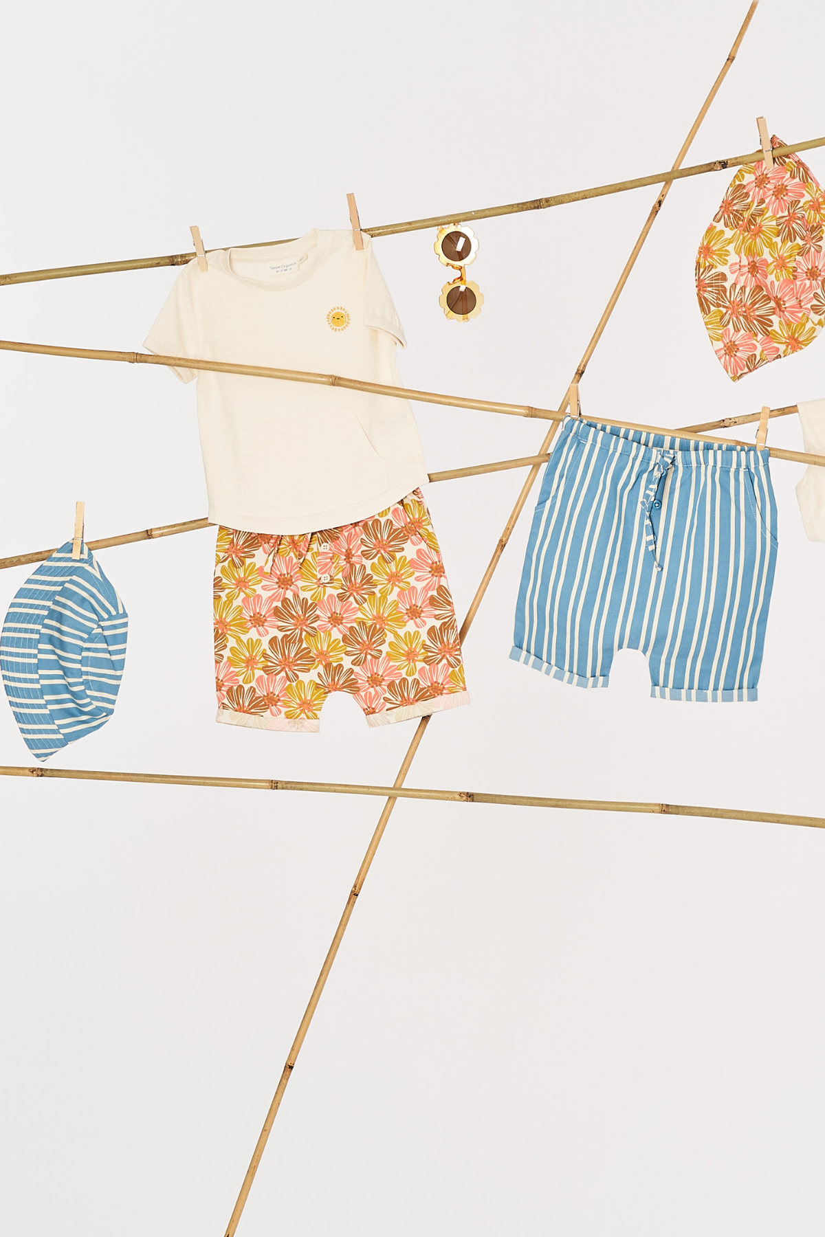 Gestreifte Shorts "Lei" | Blue Stripes