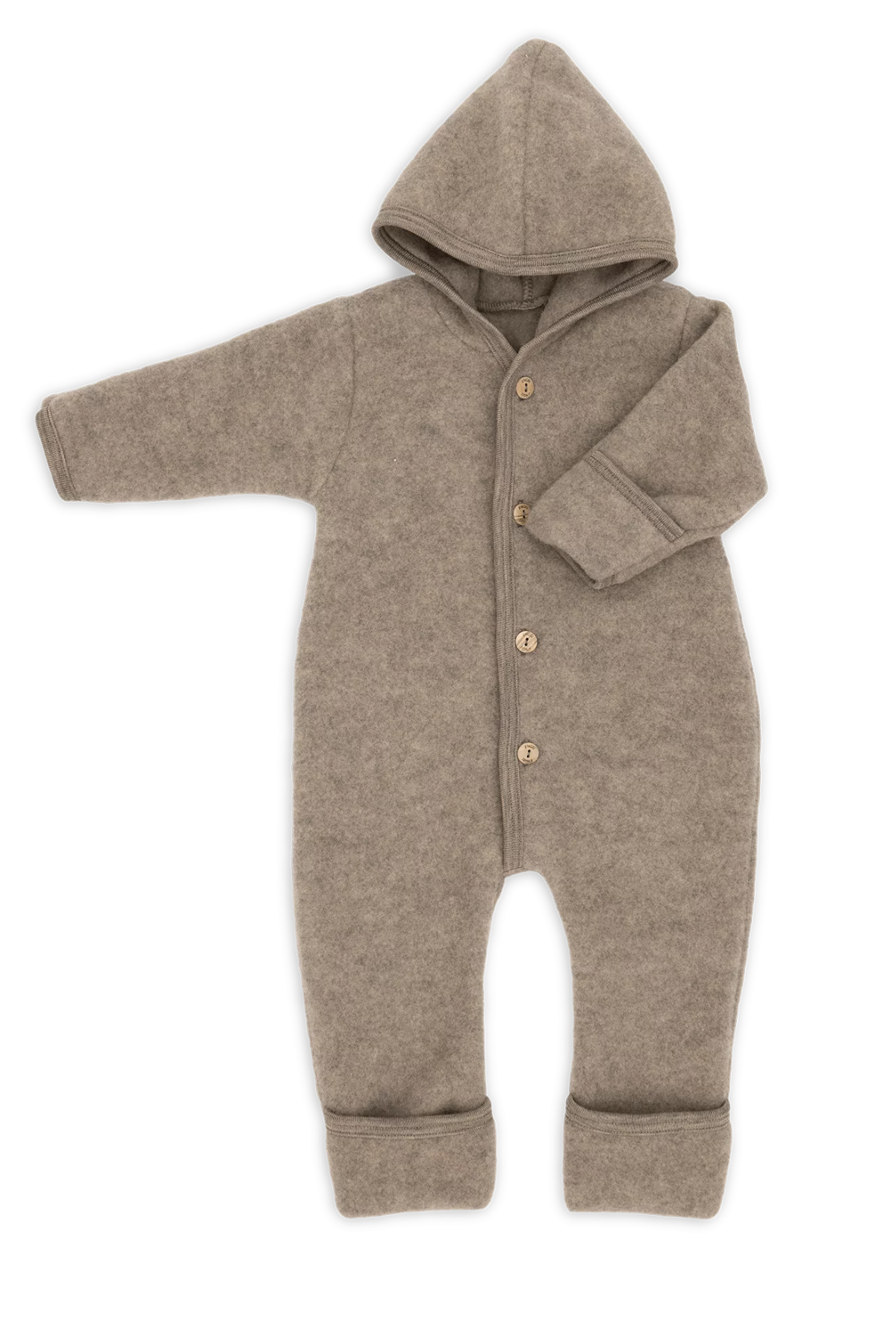 Wollfleece Kapuzenoverall | verschiedene Farben