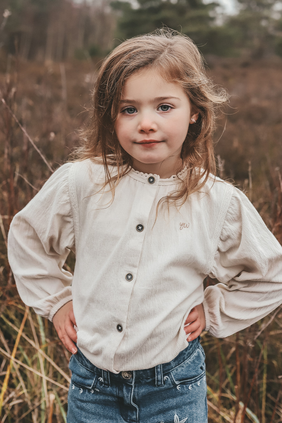 Bluse "Wavy" | Birch