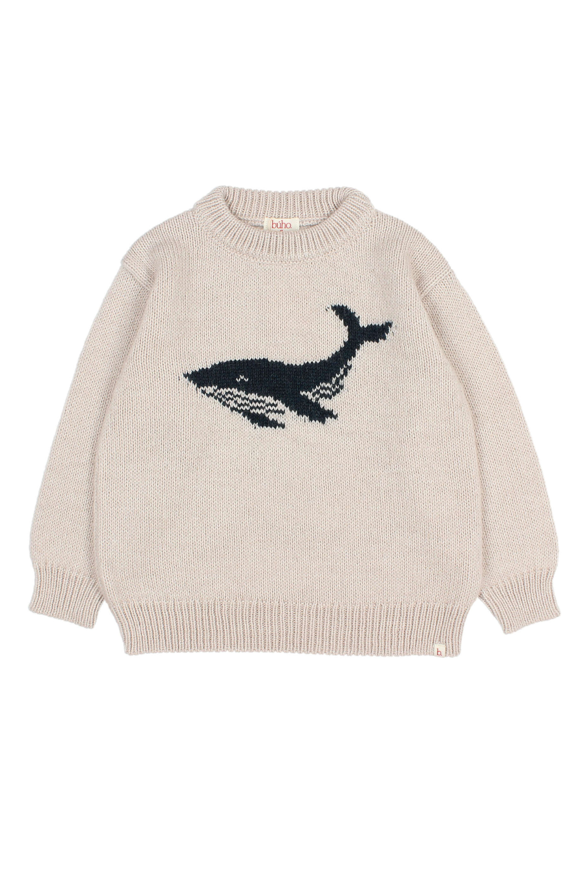 Sweater "Whale" aus Alpaka-Mix für Kids | NATURAL