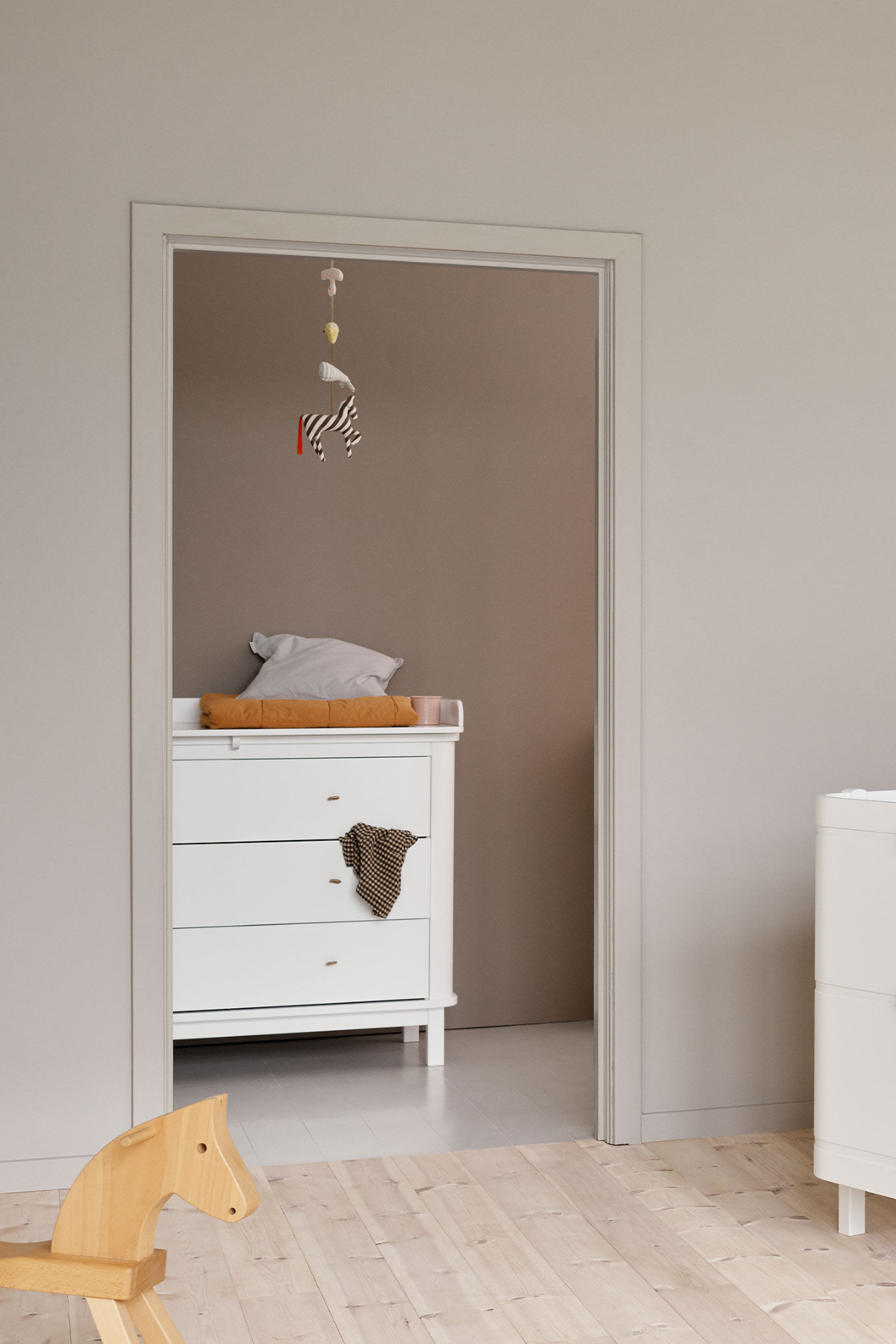Wickelkommode "Wood" mit 3 Schubladen | verschiedene Farben