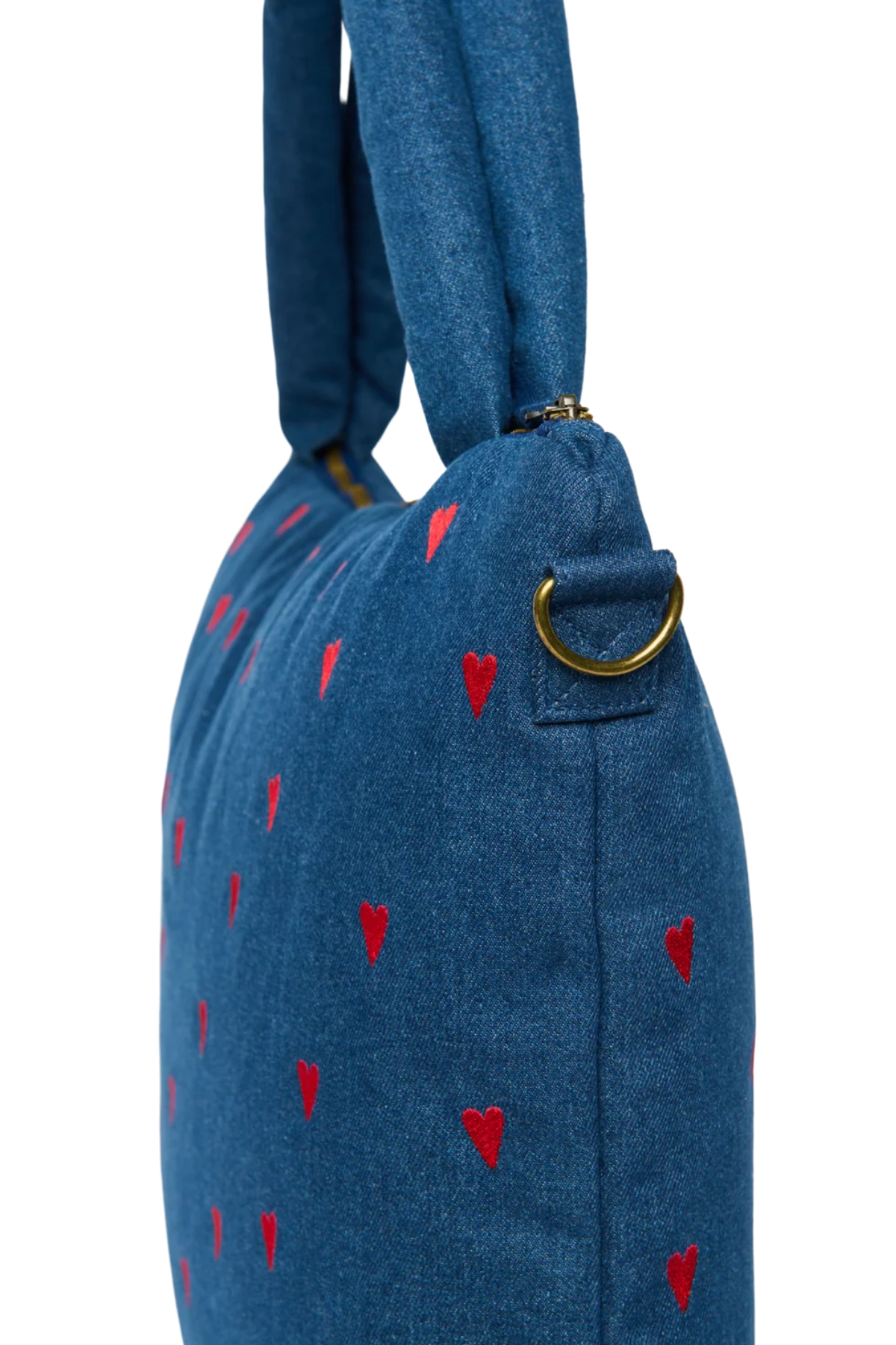 Wickeltasche "Dark Blue Red Hearts"