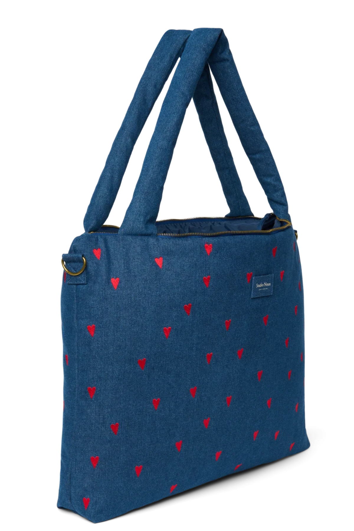 Wickeltasche "Dark Blue Red Hearts"