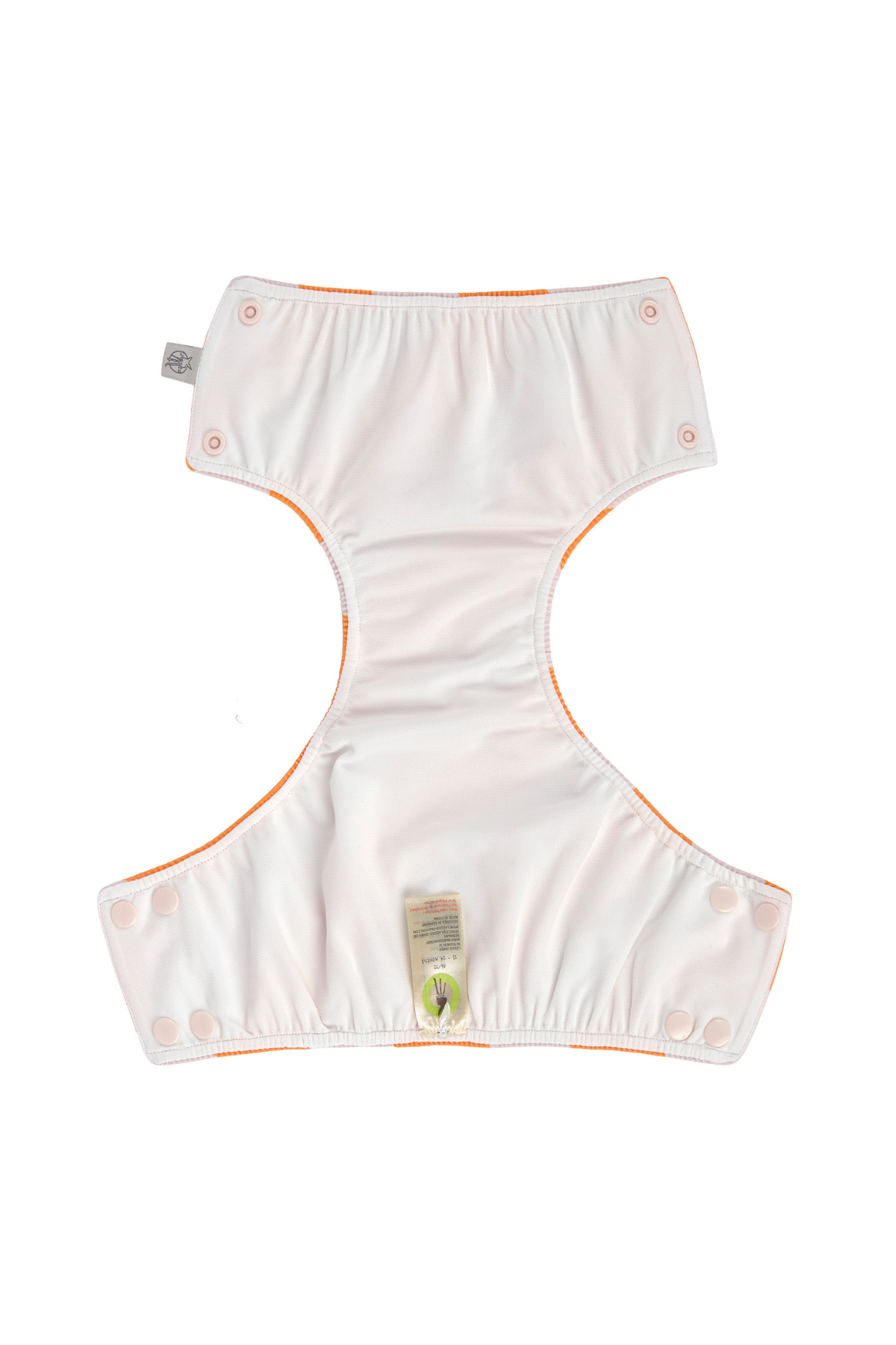 Schwimmwindel "Stripes" mit UV-Schutz | Pale Pink/Orange
