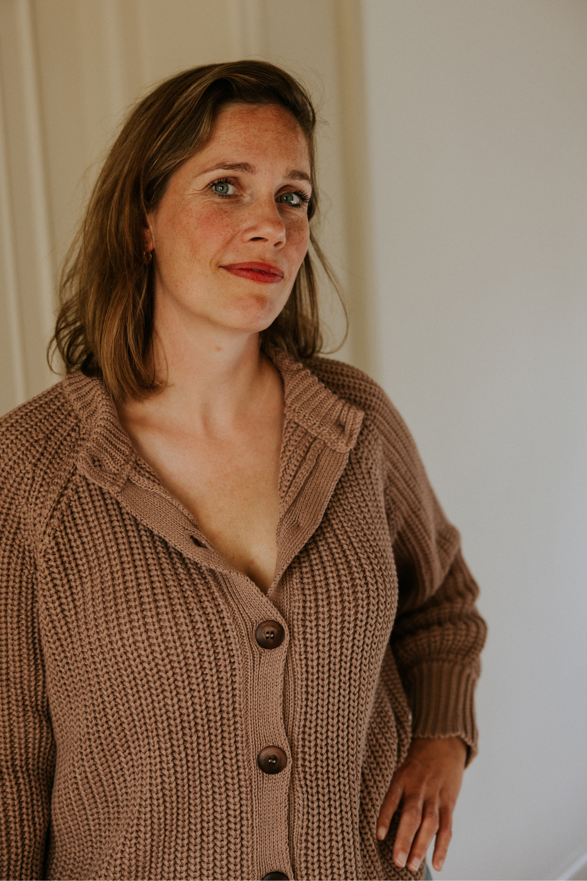 Damen Raglan Knitted Cardigan | verschiedene Farben