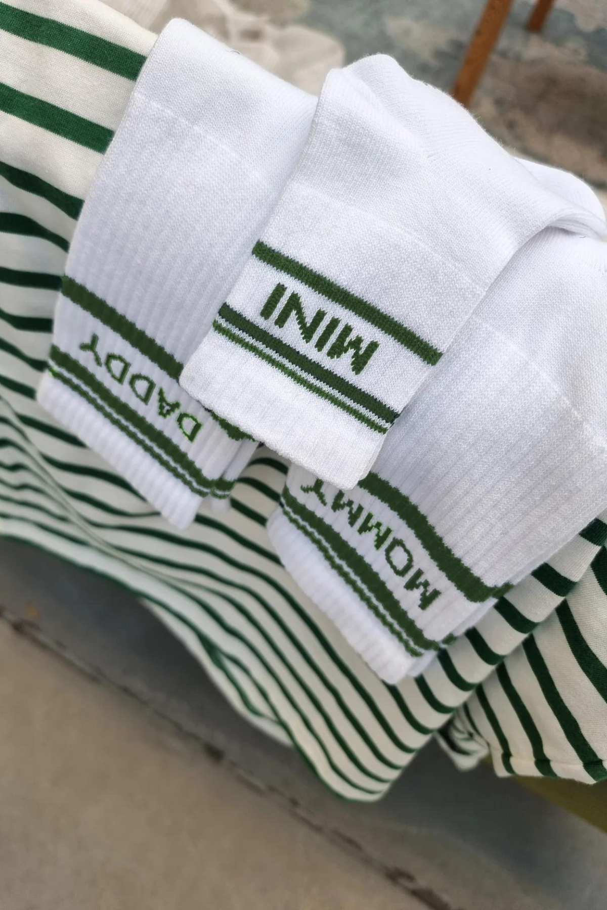 Gestreifte Socken "Mommy" - SYNCSON