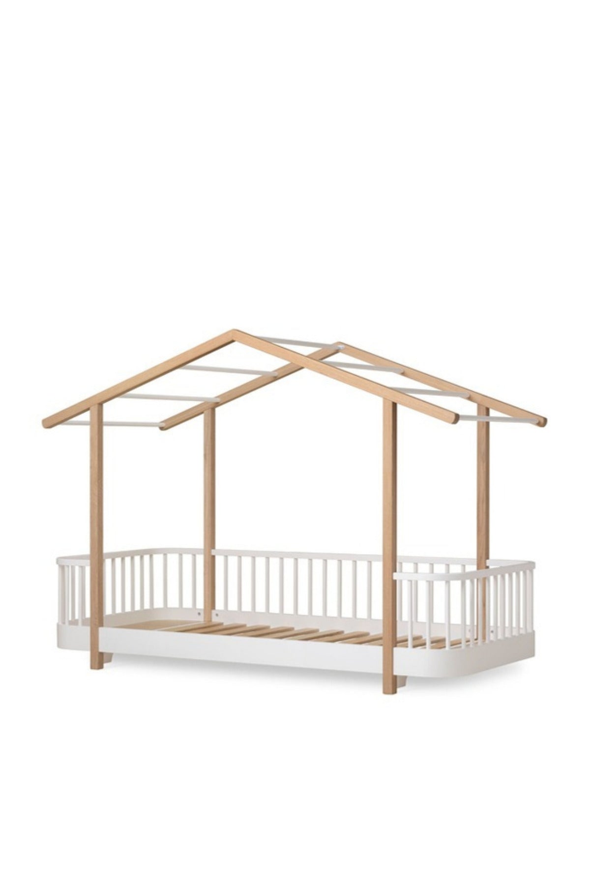 Oliver Furniture Wood Original Hausbett 90x200, weiß/Eiche