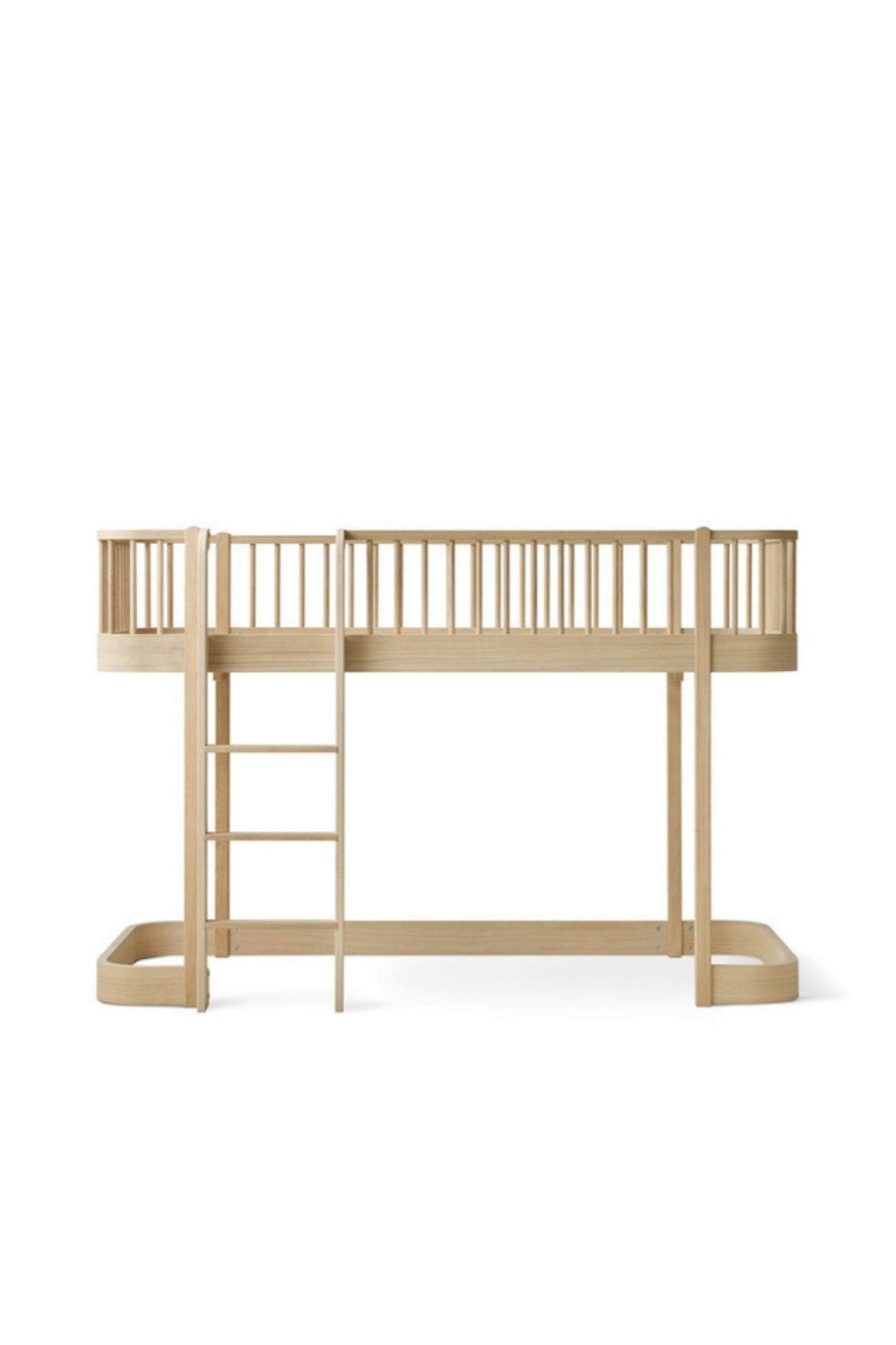 Oliver Furniture Wood Original halbhohes Hochbett 90x200, Eiche