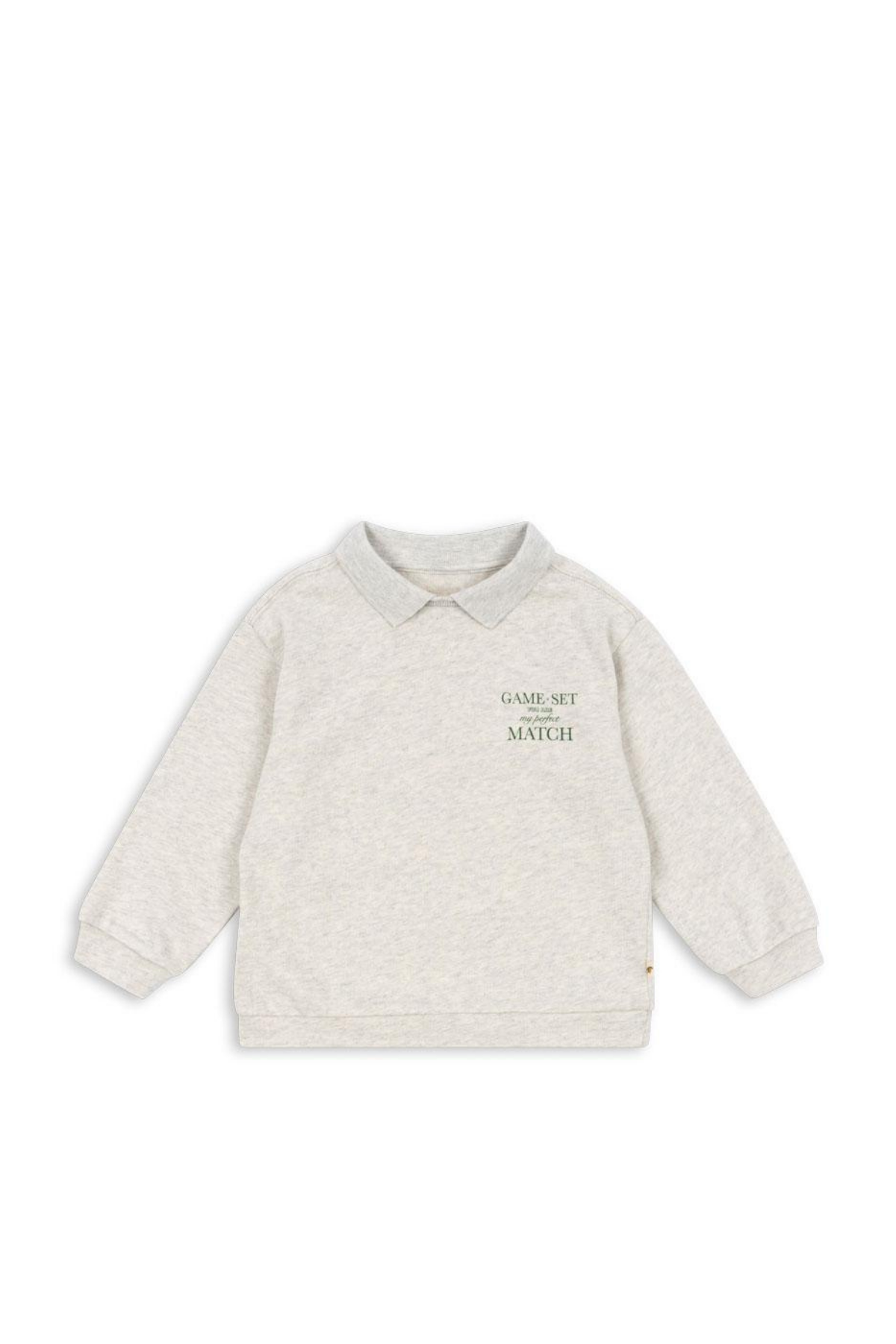 Polo Langarmshirt "Spotty" | OFF WHITE MELANGE