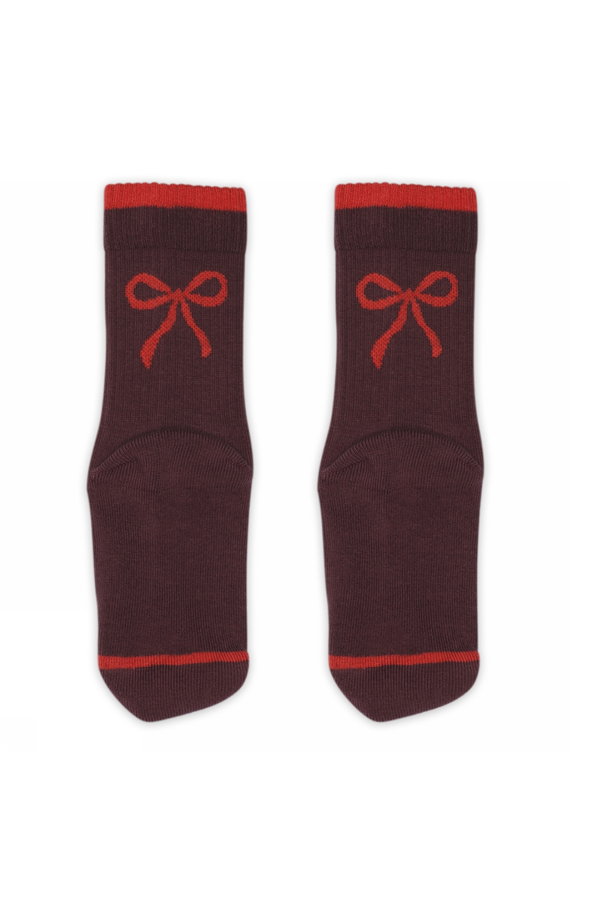 Socken mit Schleife "Maren" | Grape Skin