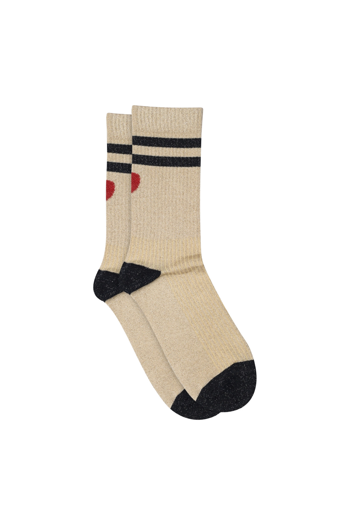 Glitzersocken "Elga" Adult | Champagne Beige