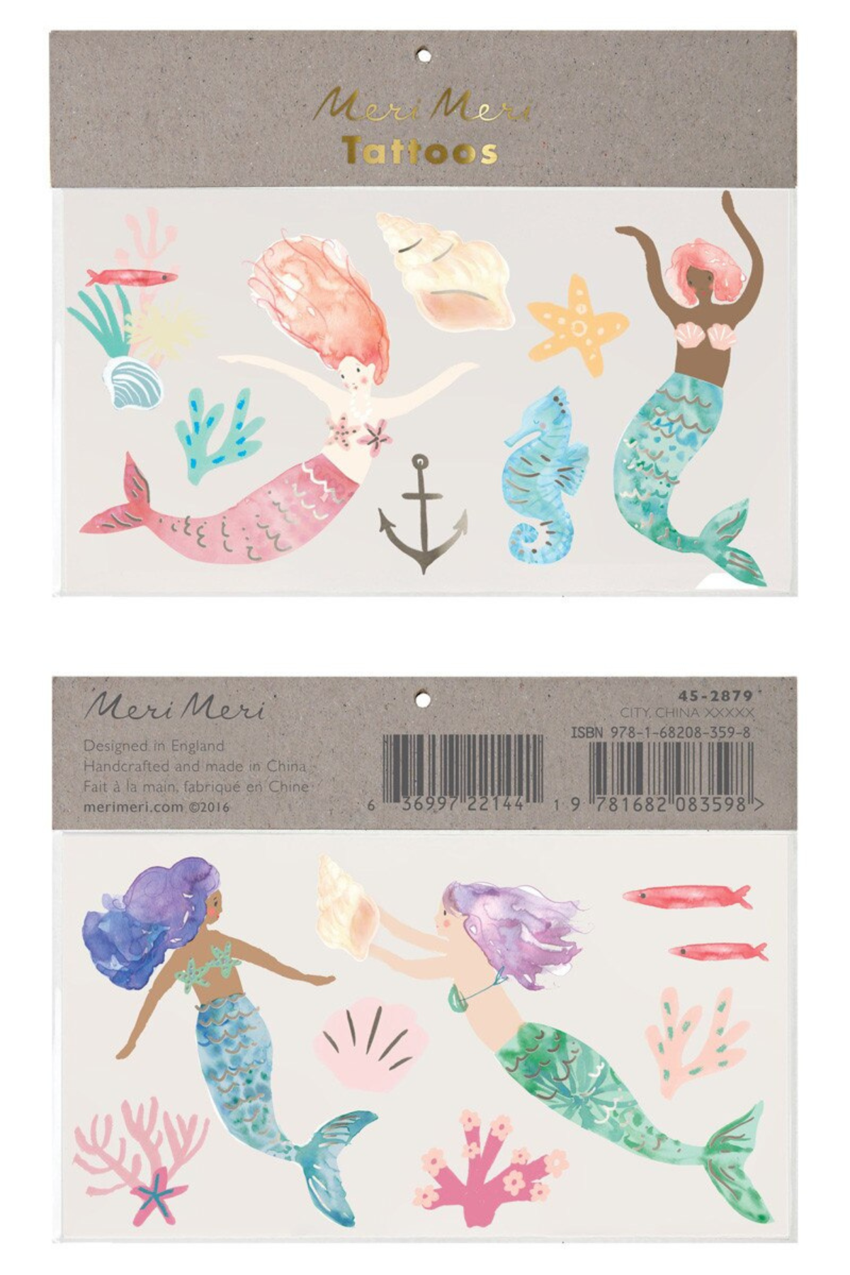 2er Pack Tattoo | Mermaid