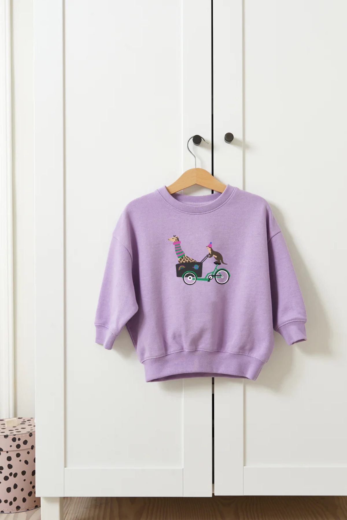 Sweatshirt “Lastenradliebe” | Lavender