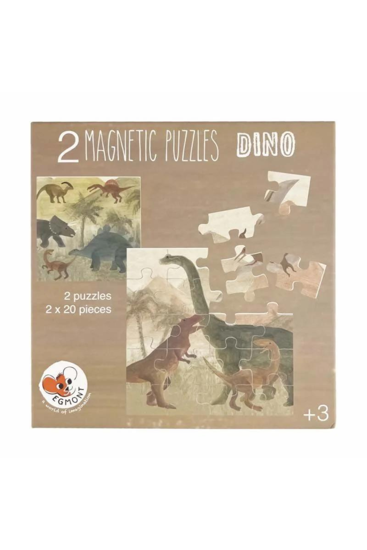 Magnetisches Puzzle: Dino