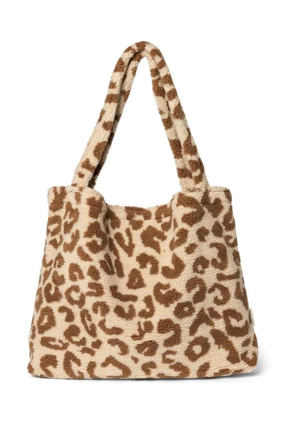 Mom Bag | Leopard Teddy Ecru