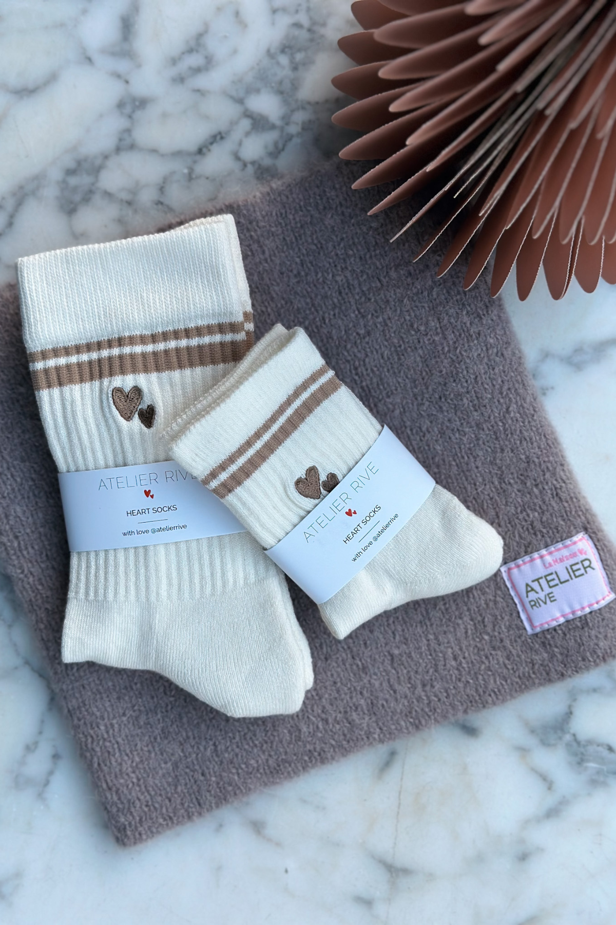 Socken "Heart" in Hazel | Mini