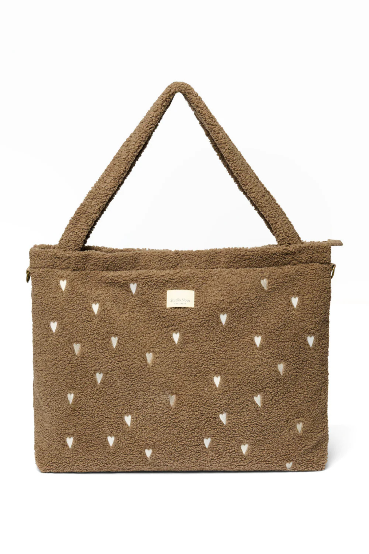 Wickeltasche | Teddy Brown Hearts