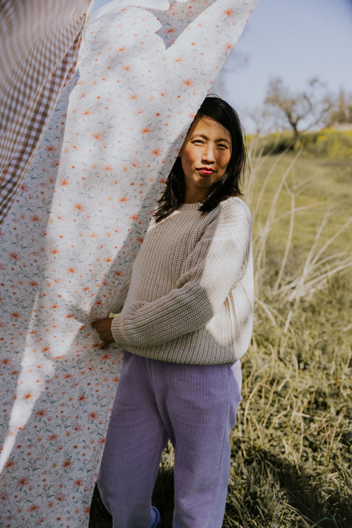 Damen Chunky Knitted Sweater | Speckles