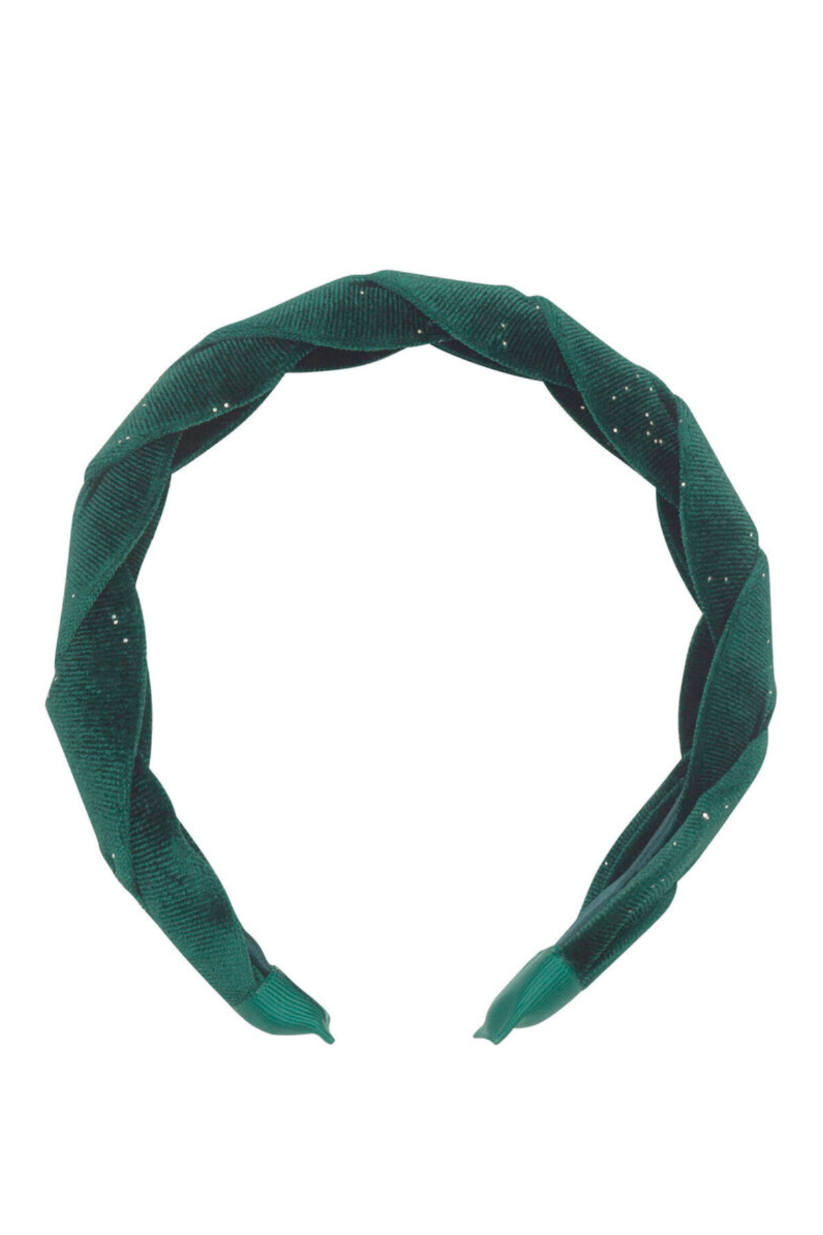 Samt Haarreif "Evergreen Velvet Plaited"