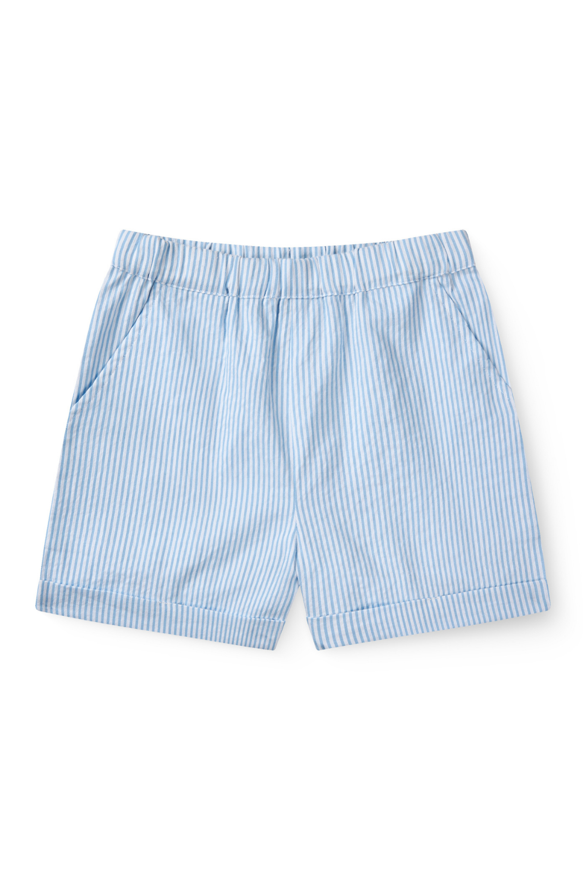 Seersucker Shorts "Sporty" | Sky Blue