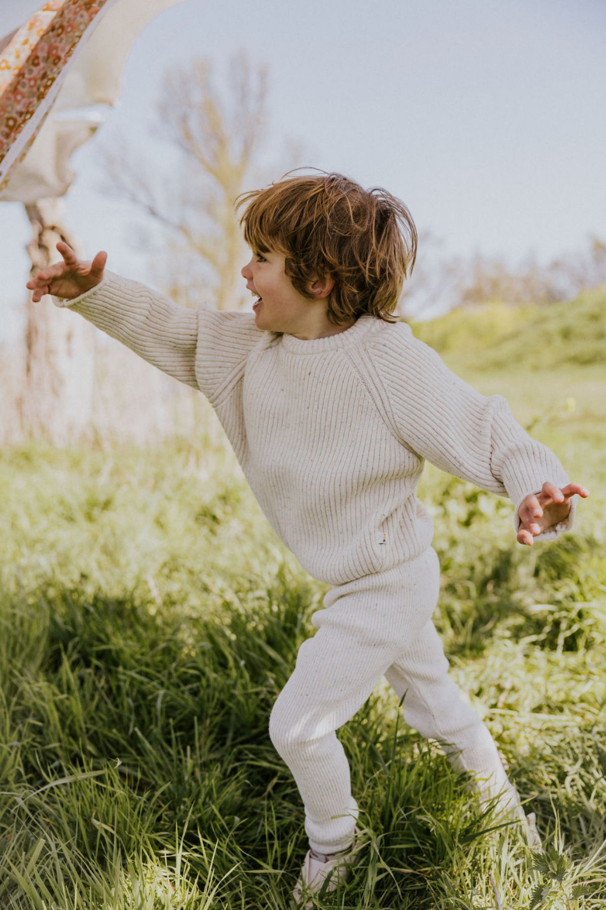 Big Rib Knitted Sweater | Speckles