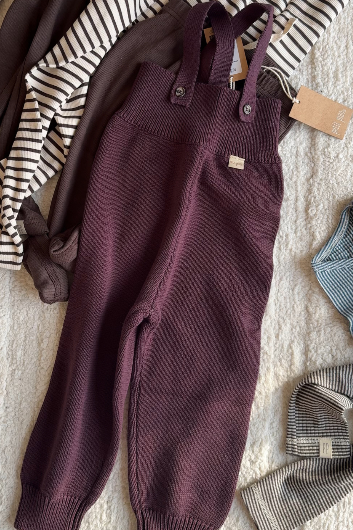 Strick - Latzhose | Dark Grape